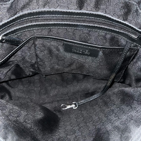 Black Leather Tote Bag MK - Picture 14 of 15